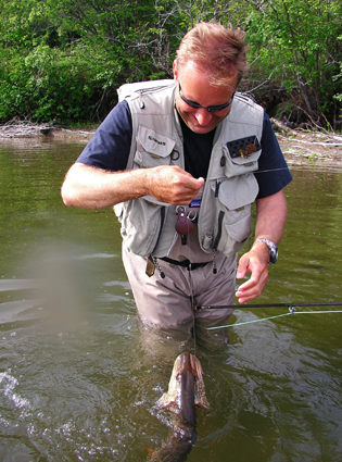 Kevin Kenaston with Pike