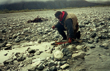 Ben releasing Arctic Char