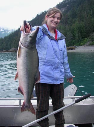 Christa holding Pink