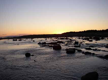 Sunset on Kiklukh River