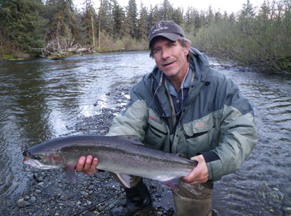Chris with Steelhead
