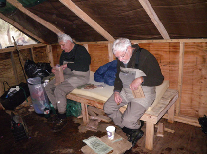Eric and Lee in the Tent Camp