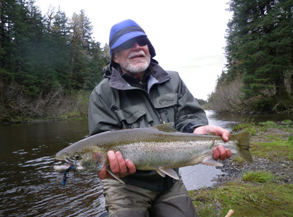 Lee with Steelhead