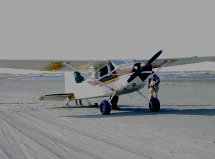 N2162Z on the Tsiu River