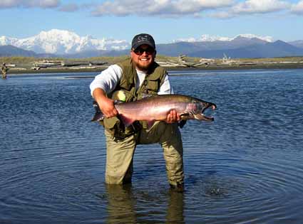 Tyler Garn with Silver Salmon