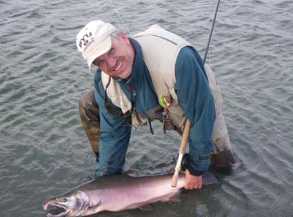 Ben with another Silver Salmon