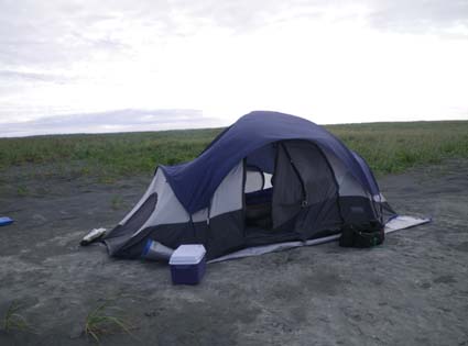 Tent on the Tsiu River