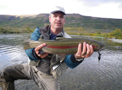 Ben with nice Kulik River Rainbow Trout