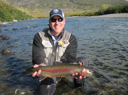 Jade with Kulik River Rainbow Trout