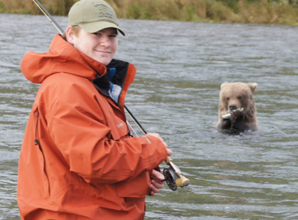 Walker with Bear
