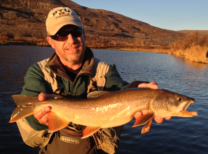 Ben with Lake Trout on the Kulik River
