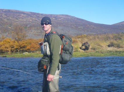 John Hamilton with Brown Bear
