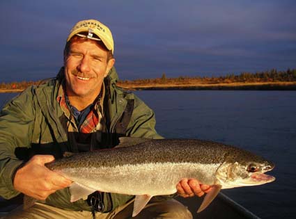 Chris with monster Trout