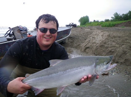 JT with BIG Sockeye Salmon