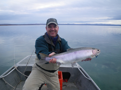 Ben with Fat Hen Rainbow Trout