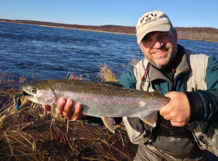 Ben with Rainbow Trout