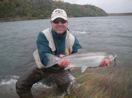 Ben with Naknek River Rainbow Trout