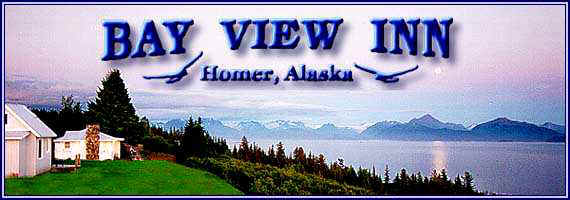 The Bay View Inn, Homer, Alaska, Every room with a sweeping View of Kachemak Bay and the Kenai Mountains