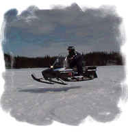 Ben flying on his snow machine!