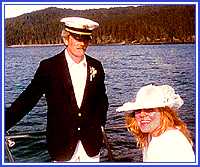 The admiral and his new bride go yachting