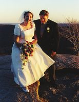 Walking on the mountaintop ceremony site.