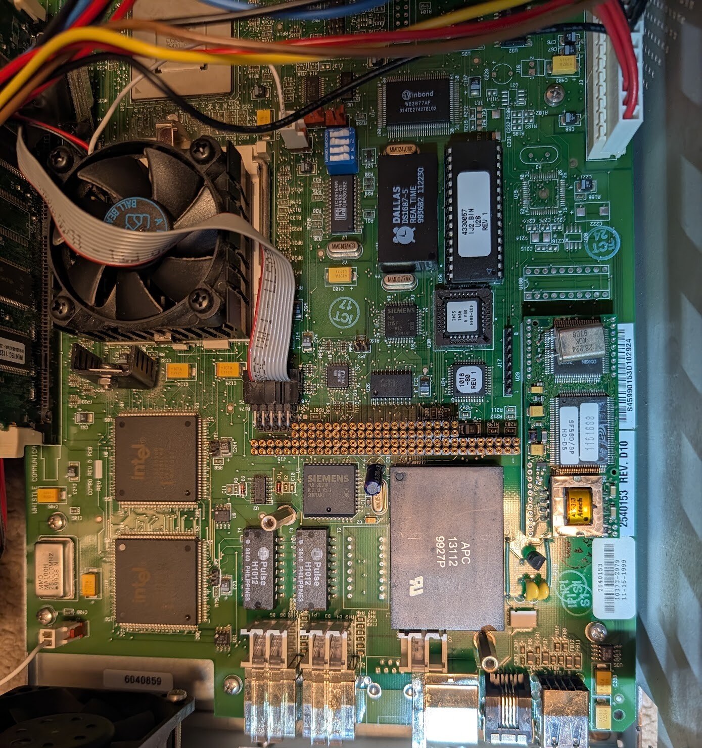 The InterJet II mainboard from above.